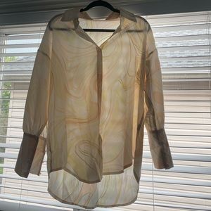 Vintage style oversized button down